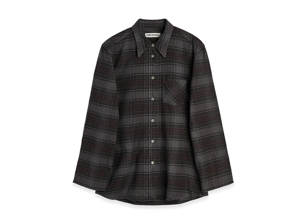 OUR LEGACY Women's Daisy Shirt "Faded Nocturne Check Flannel"