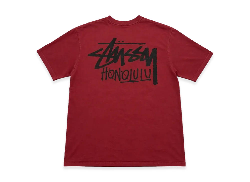 Stussy Stock Honolulu Tee "Red"