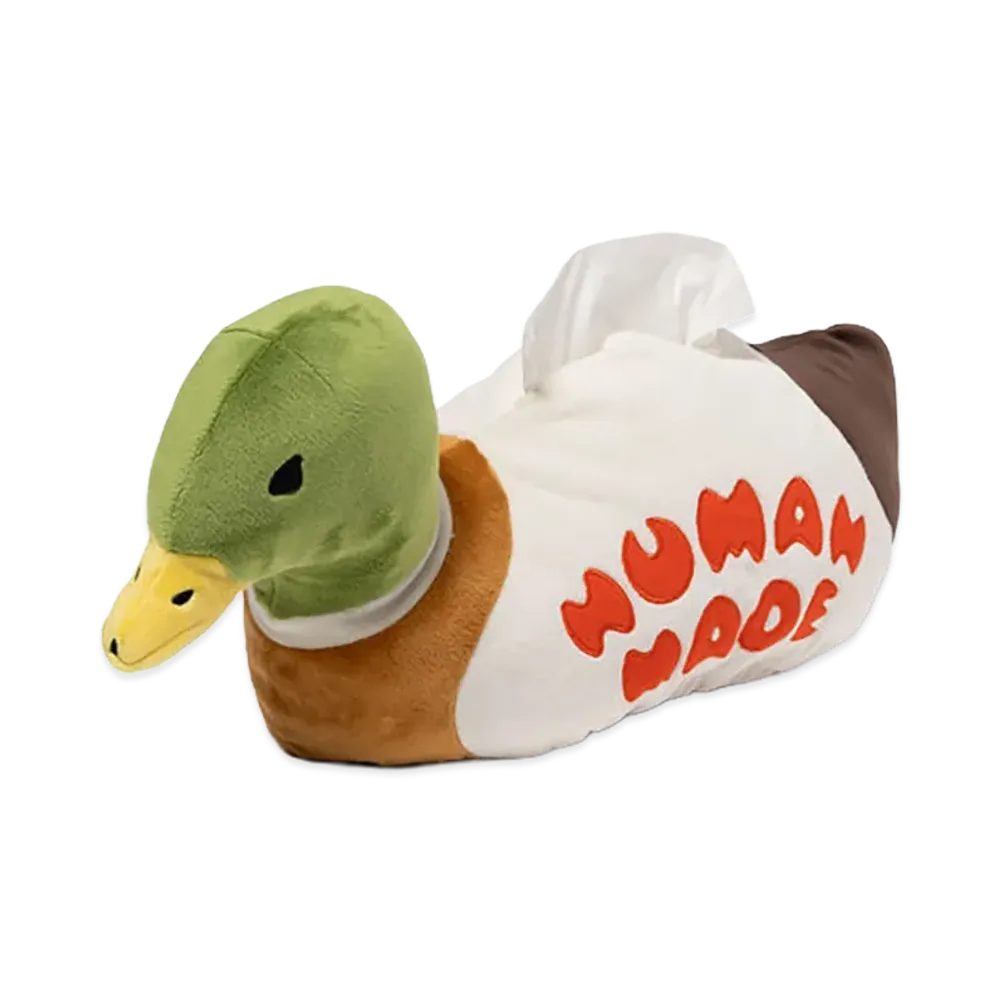HUMAN MADE Duck Plush Doll Tissue Case "Green"