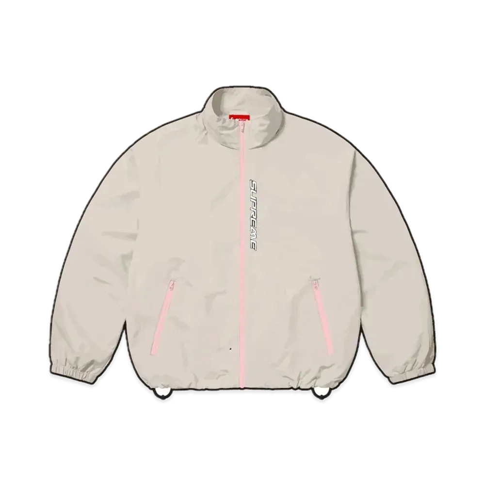 Supreme Contrast Zip Track Jacket "Tan"