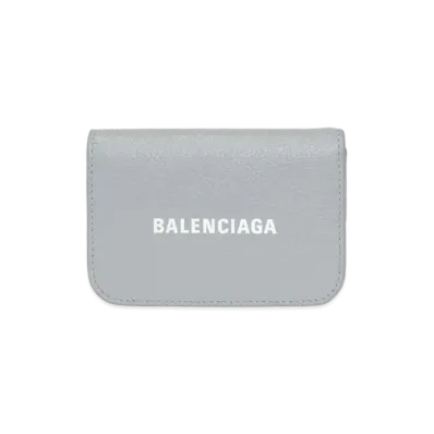 BALENCIAGA Cash Mini Wallet "Blue"