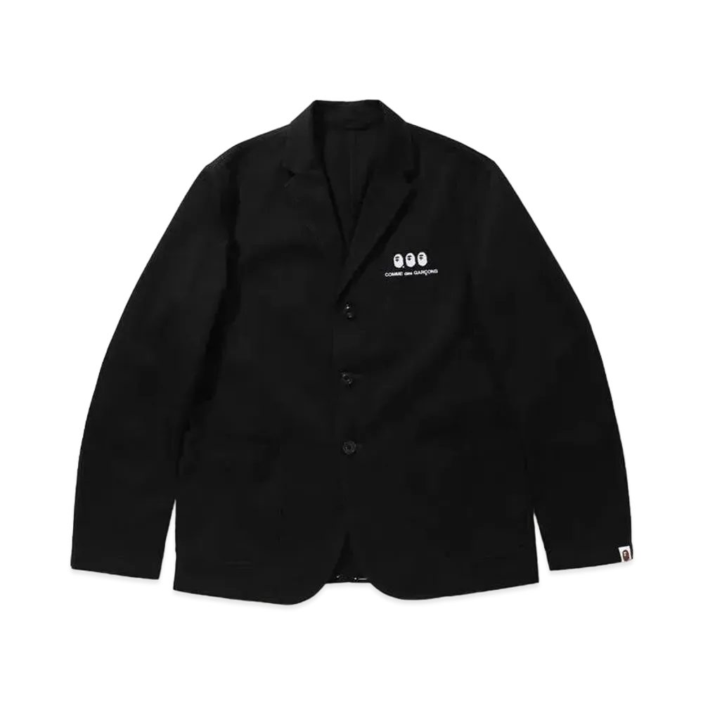 A BATHING APE CDG OSAKA TAILORED JACKET "Black"