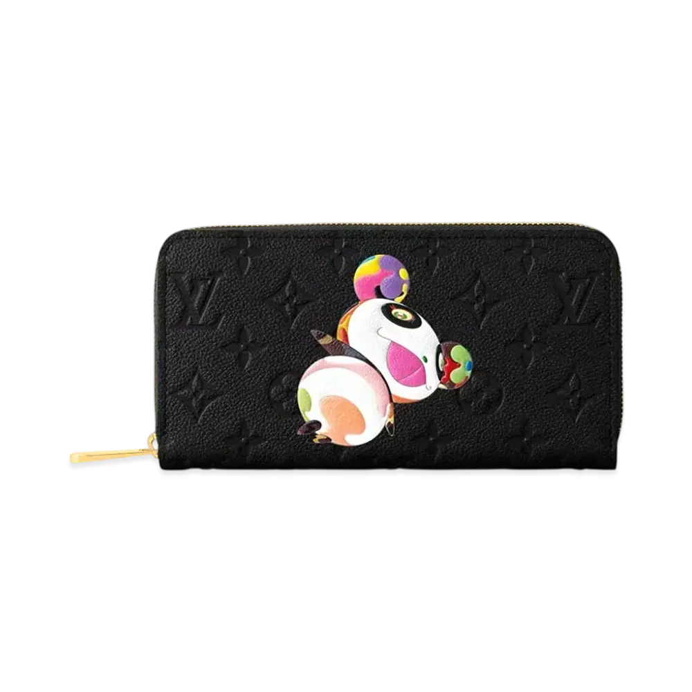 Louis Vuitton x Takashi Murakami Zippy Wallet Monogram Empreinte Japan Exclusive "Noir"