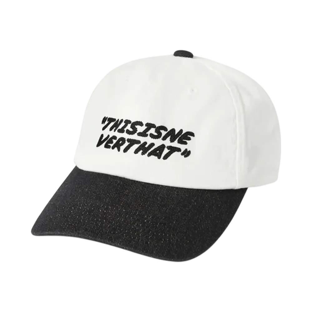 thisisneverthat Visor Denim Cap "White/Black"