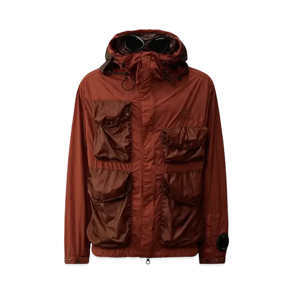 C.P. Company Taylon L Mixed Goggle Jacket "Sable Brown"