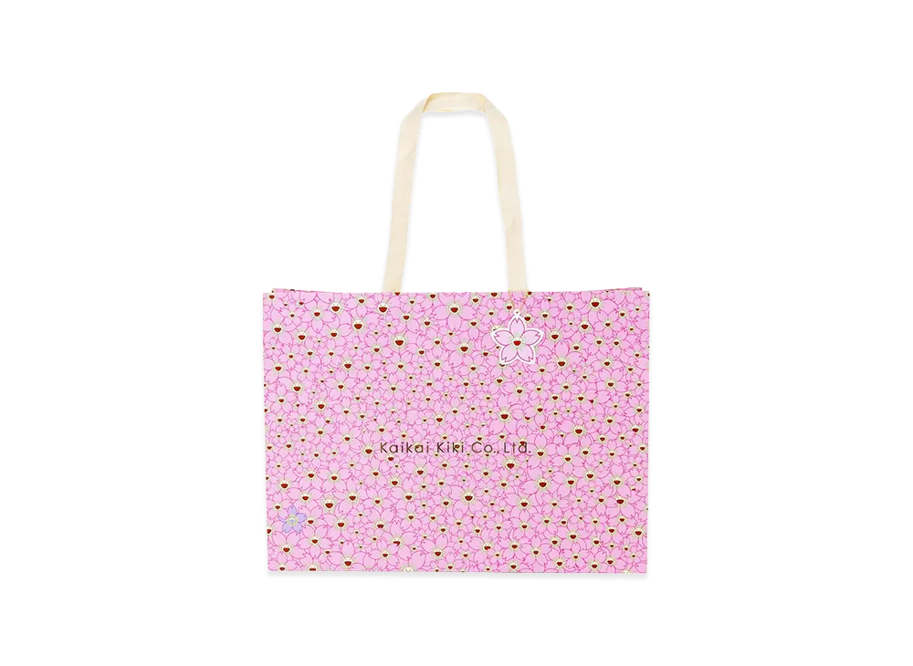 Takashi Murakami Cherry blossom Paper Bag – Large "Pink"