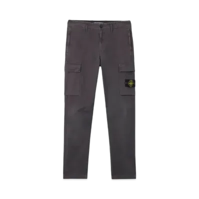 Stone Island 3100304 Stretch Organic Broken Twill Cotton Old Effect "Charcoal Gray"