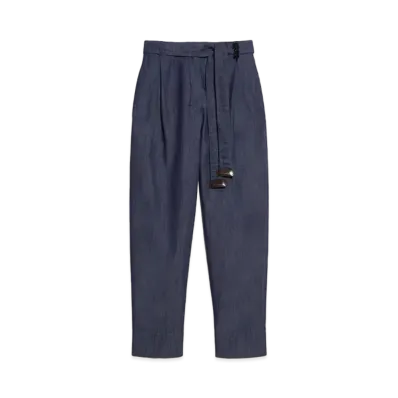 Max Mara Amour Pure Cotton Denim Pants "Navy"
