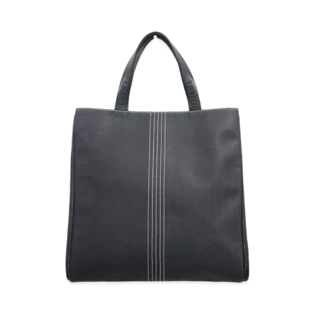 LOEWE PVC Logo Handle Bag "Black"