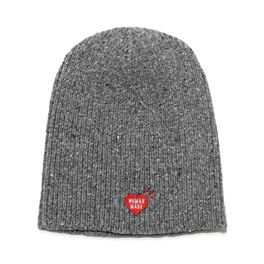 HUMAN MADE COTTON SHORT BEANIE "Grey"