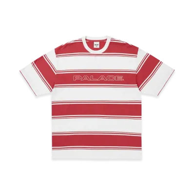 PALACE Tidy Stripe T Shirt "Red"