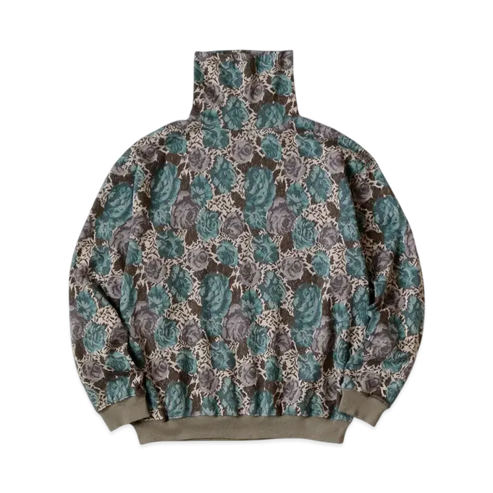 KAPITAL Gobelin High Neck Long Tee "Sax"