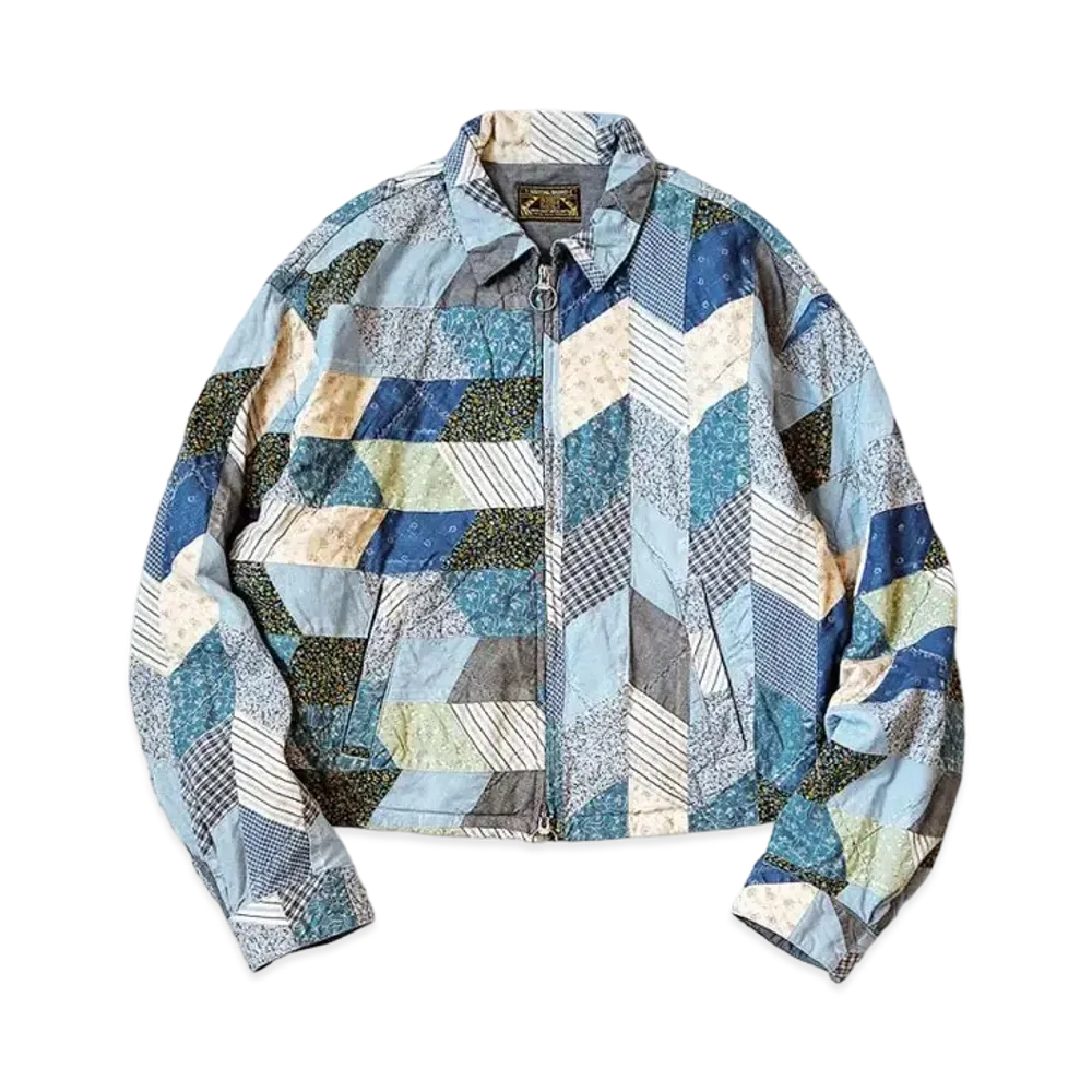 KAPITAL Yabane Quilt Patchwork Chateau Bolero "Indigo"