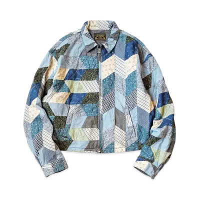 KAPITAL Yabane Quilt Patchwork Chateau Bolero "Indigo"