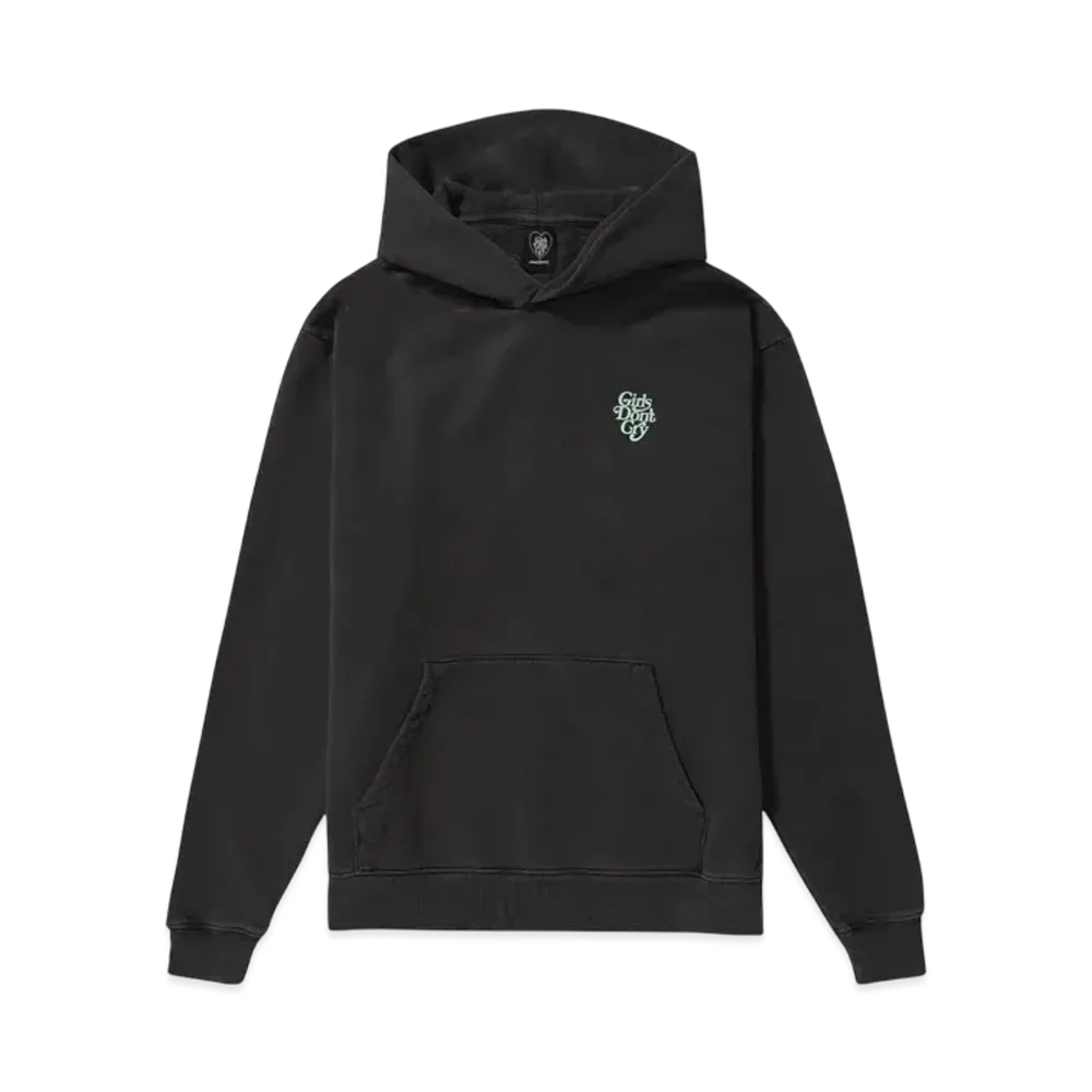 Girls Don't Cry x VERDY Logo Hoodie "Vintage Black/Light Green"