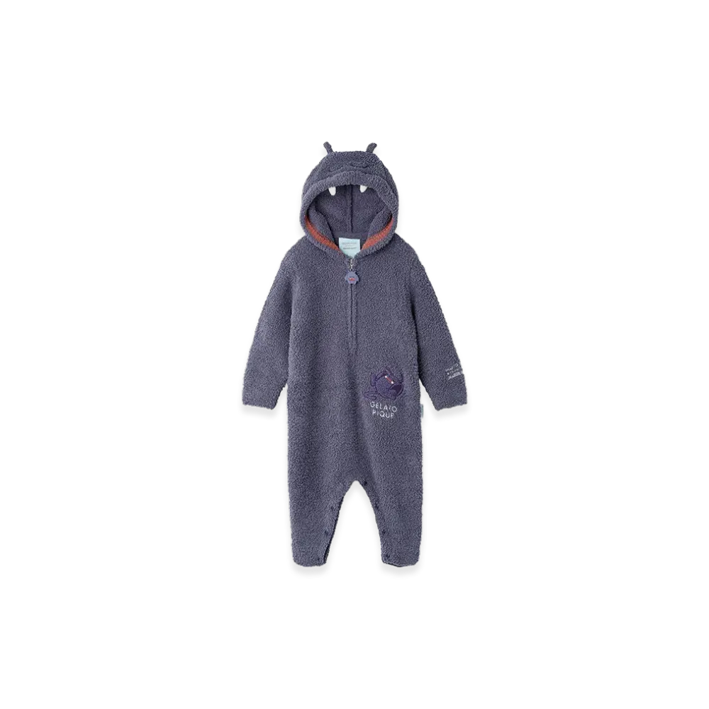GELATO PIQUE x DRAGON QUEST Baby Powder Dracky Romper "Navy"