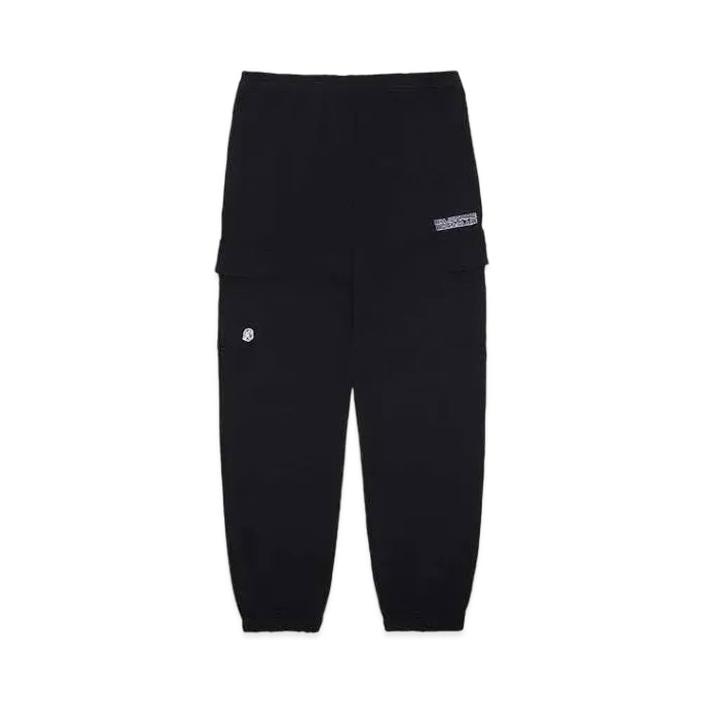 BILLIONAIRE BOYS CLUB EMBROIDERED LOGO SWEAT CARGO PANTS "BLACK"