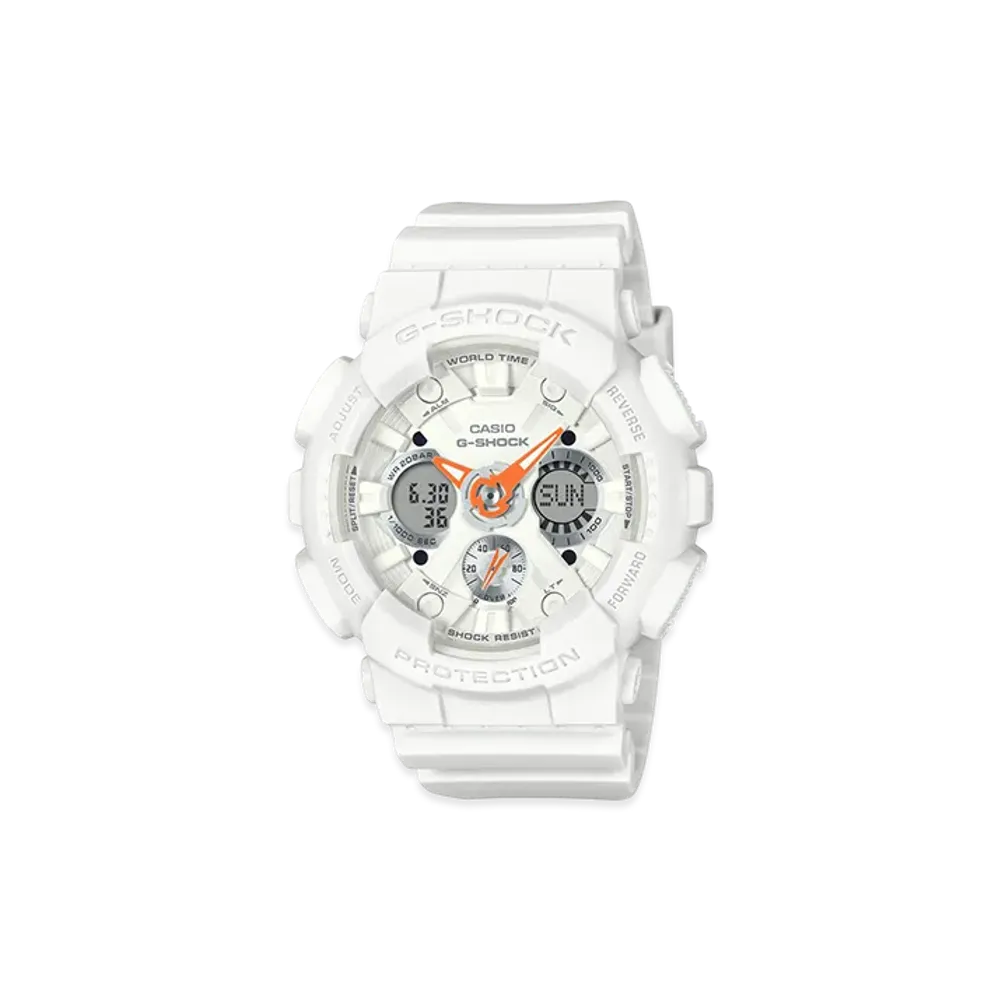 Casio G-Shock GMA-S120 Compact Size Analog-Digi M Watch "White/Comb"