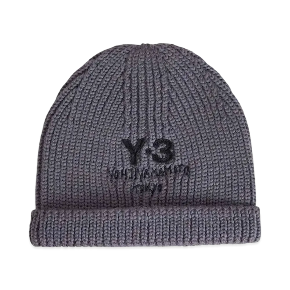 Y-3 Chunky Knit Beanie "Granite"