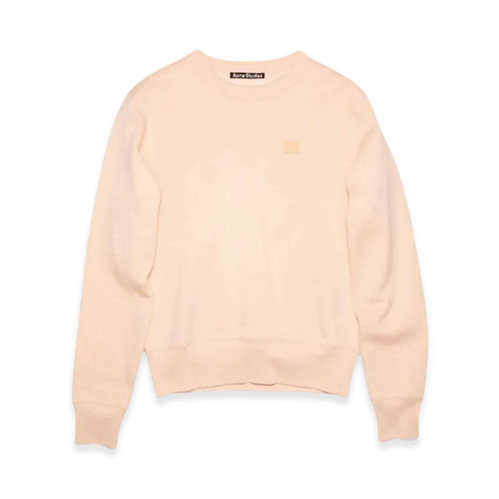 Acne Studios Fairah Face Crewneck Sweatshirt "Powder Pink"