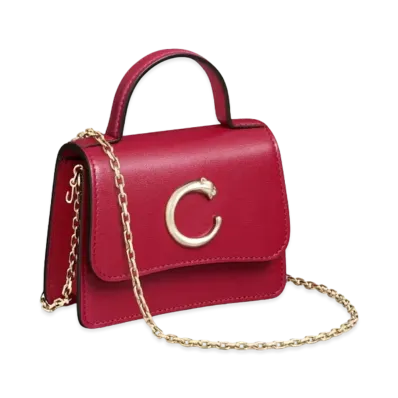 Cartier Chain Bag Micro Model, Panthere de Cartier "Cherry Red"
