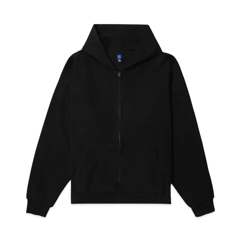 YEEZY GAP Doubleface Wide Silhouette Zip Up Sweat Hoodie "Black"