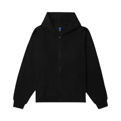 YEEZY GAP Doubleface Wide Silhouette Zip Up Sweat Hoodie "Black"