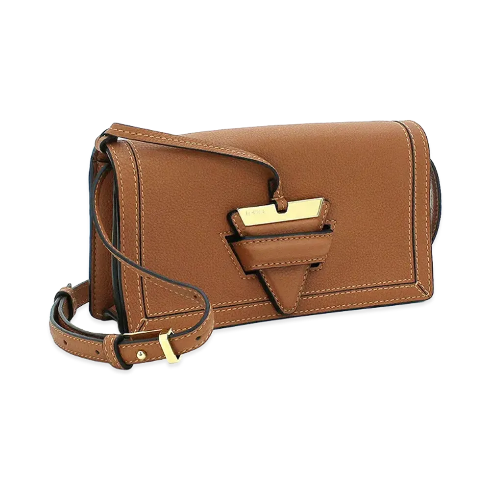 LOEWE Women's Shoulder Bag Clutch Bag Barcelona Soft Mini "Tan"