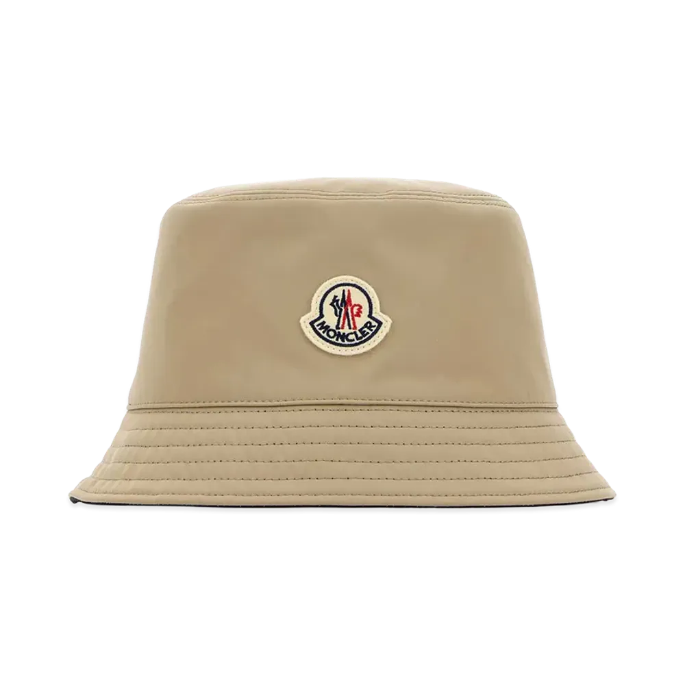 MONCLER Women's Polyester Reversible Bucket Hat "Beige"
