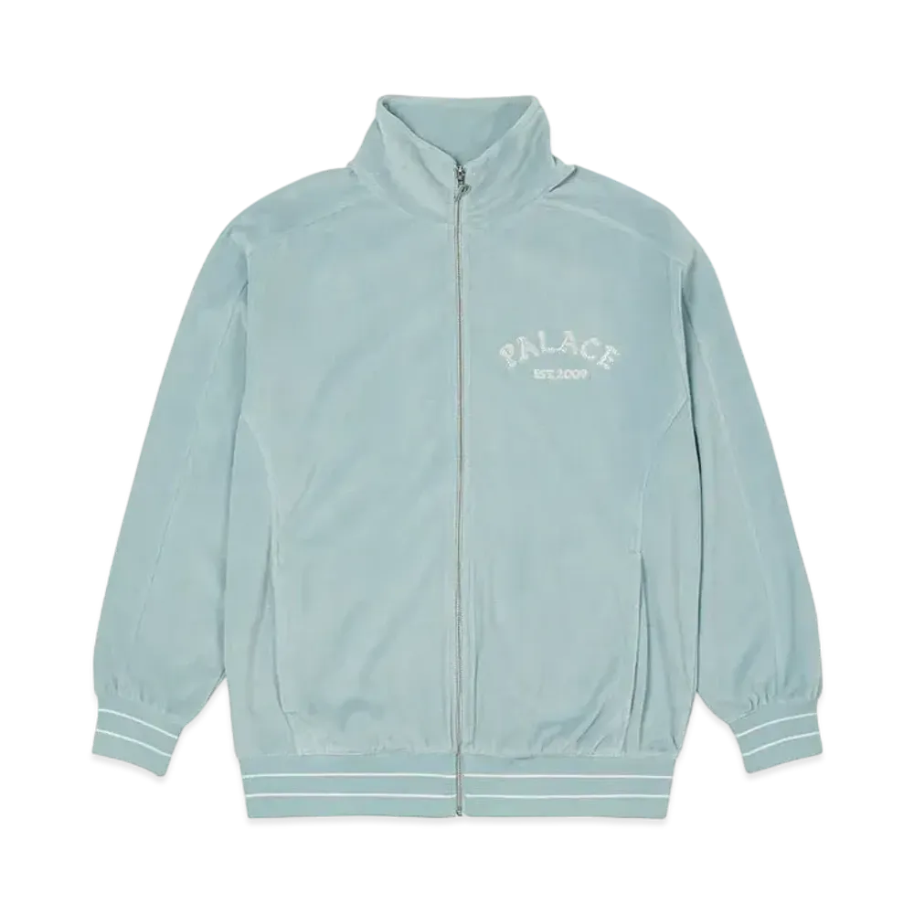 PALACE GALORE VELOUR TRACK TOP "Light Blue"