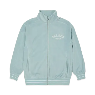 PALACE GALORE VELOUR TRACK TOP "Light Blue"
