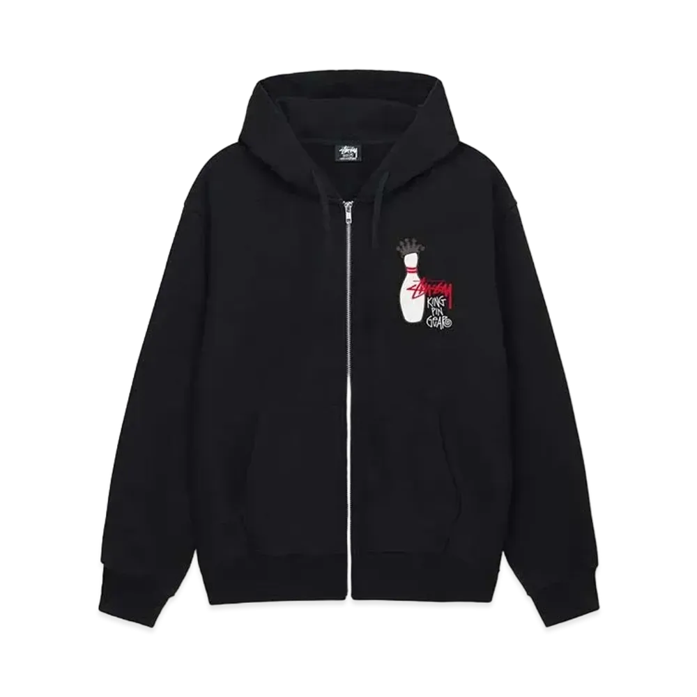 Stussy Kingpin Zip Hoodie "Black" (FA24)