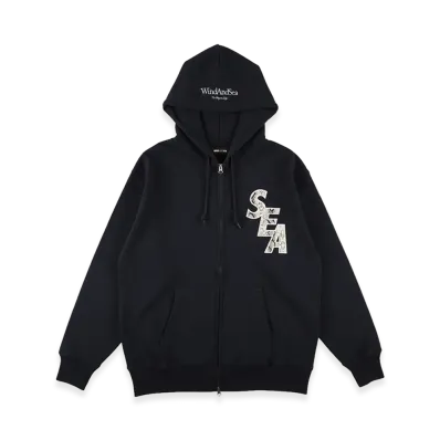 WIND AND SEA Python Sea Zip Up Sweatshirt "Navy"