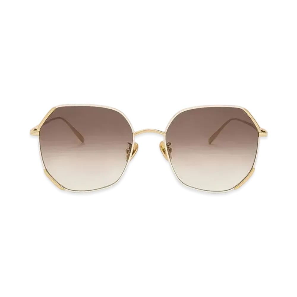 CHARLES & KEITH Geometric Wireframe Butterfly Sunglasses "Cream"