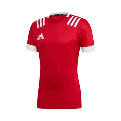adidas 3-Stripes Jersey "Scarlet/White"
