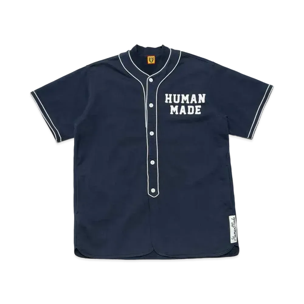 HUMAN MADE BASEBALL SHIRT "Navy"