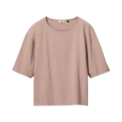 Uniqlo U 24SS AIRism Cotton Relax T "Brown"
