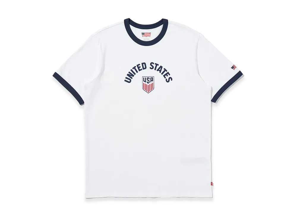 LEVI'S Football Collection USA Ringer T-Shirt "White"