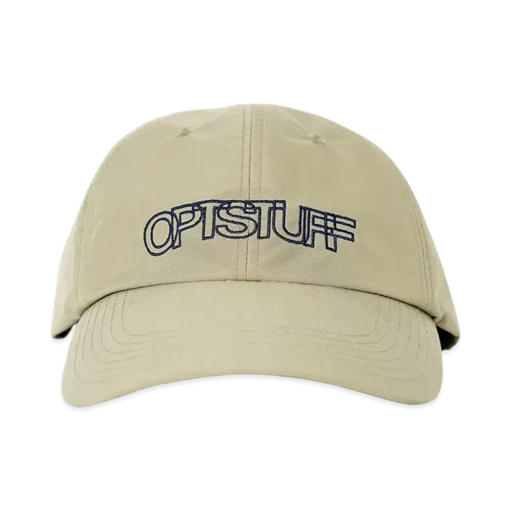 Optstuff Block Logo 6Panel Nylon Cap "Beige"