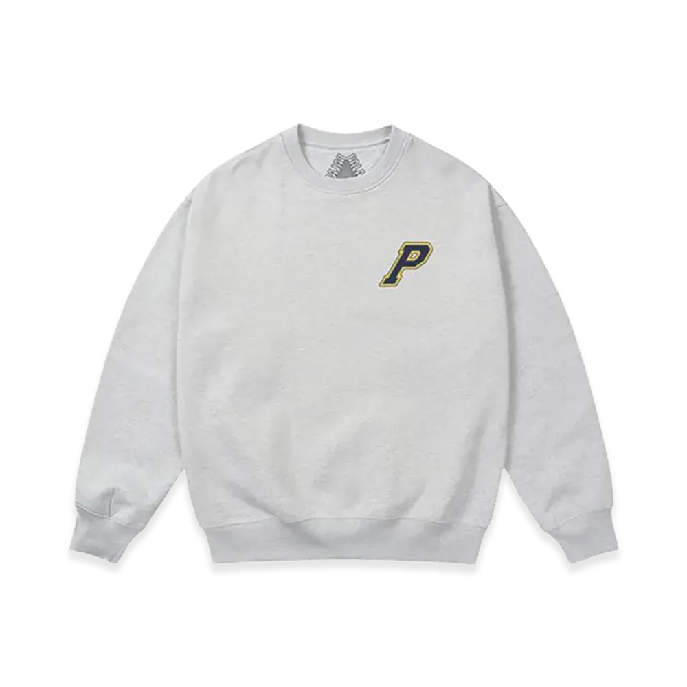 PALACE P3 Stitch Crew "Grey Marl"