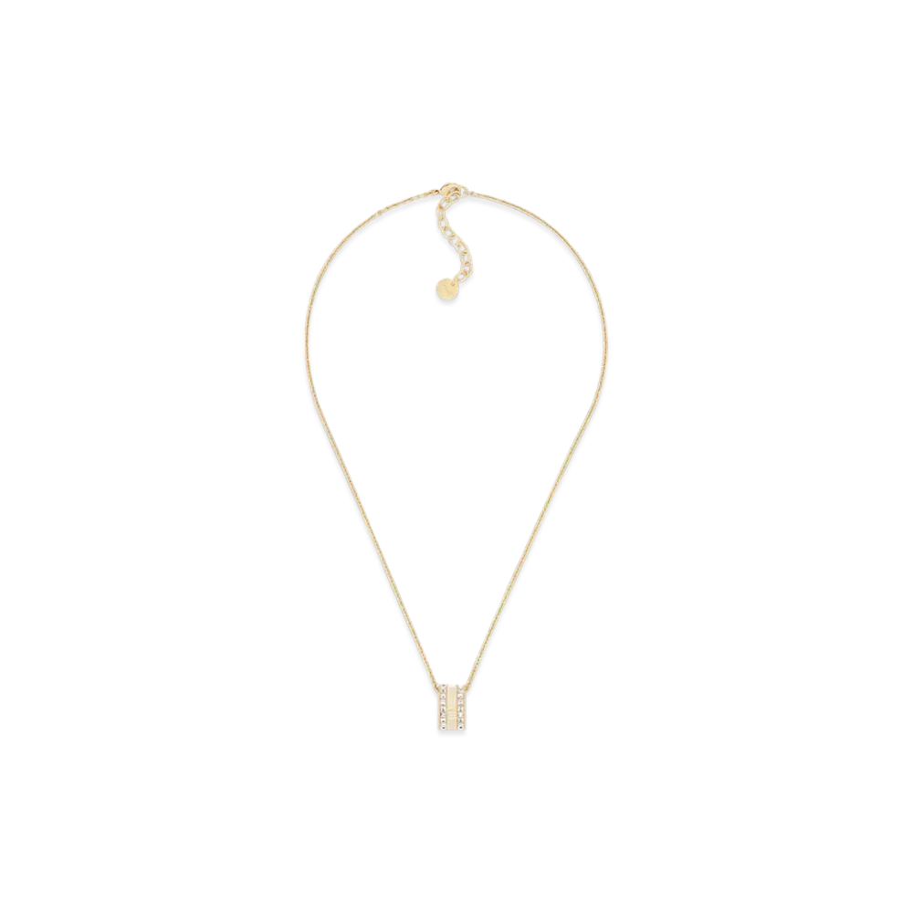 Dior Night Code Necklace Metal, Crystals and Lacquer "Gold/White/Latte"