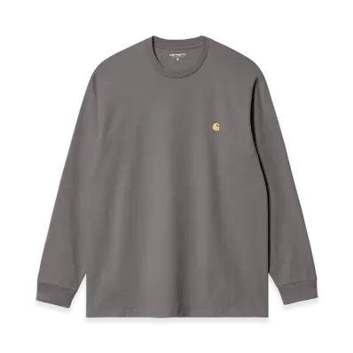 Carhartt WIP L/S Chase T-Shirt "Porphyry/Gold"