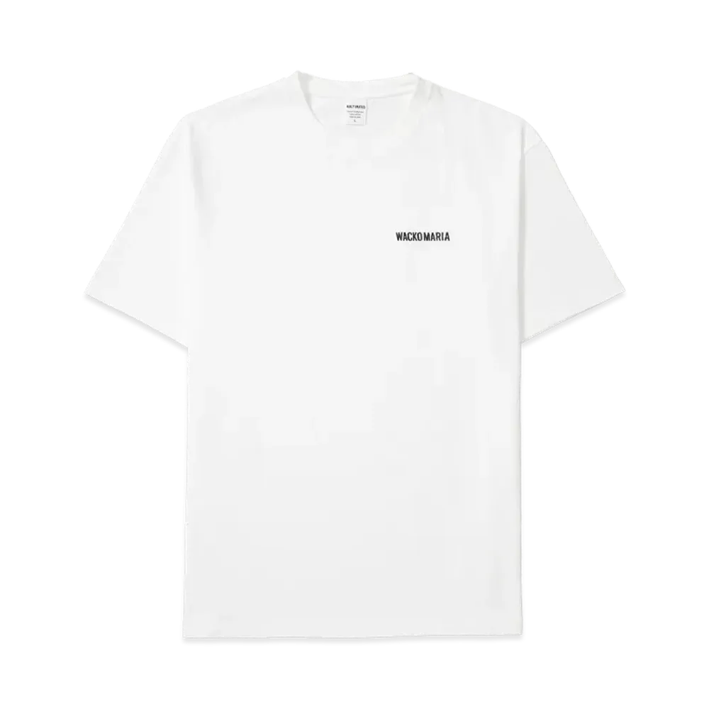 WACKO MARIA Washed Heavy Weight T-Shirt "White"