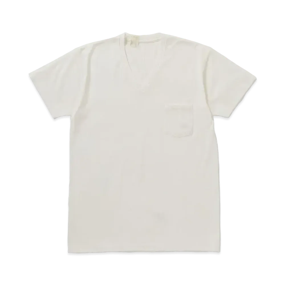 N.HOOLYWOOD V Neck T-Shirt "White"