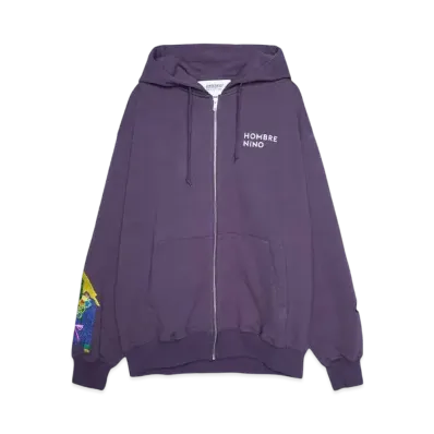 HOMBRE Nino ZIP UP HOODIE (LOGO) "PURPLE"