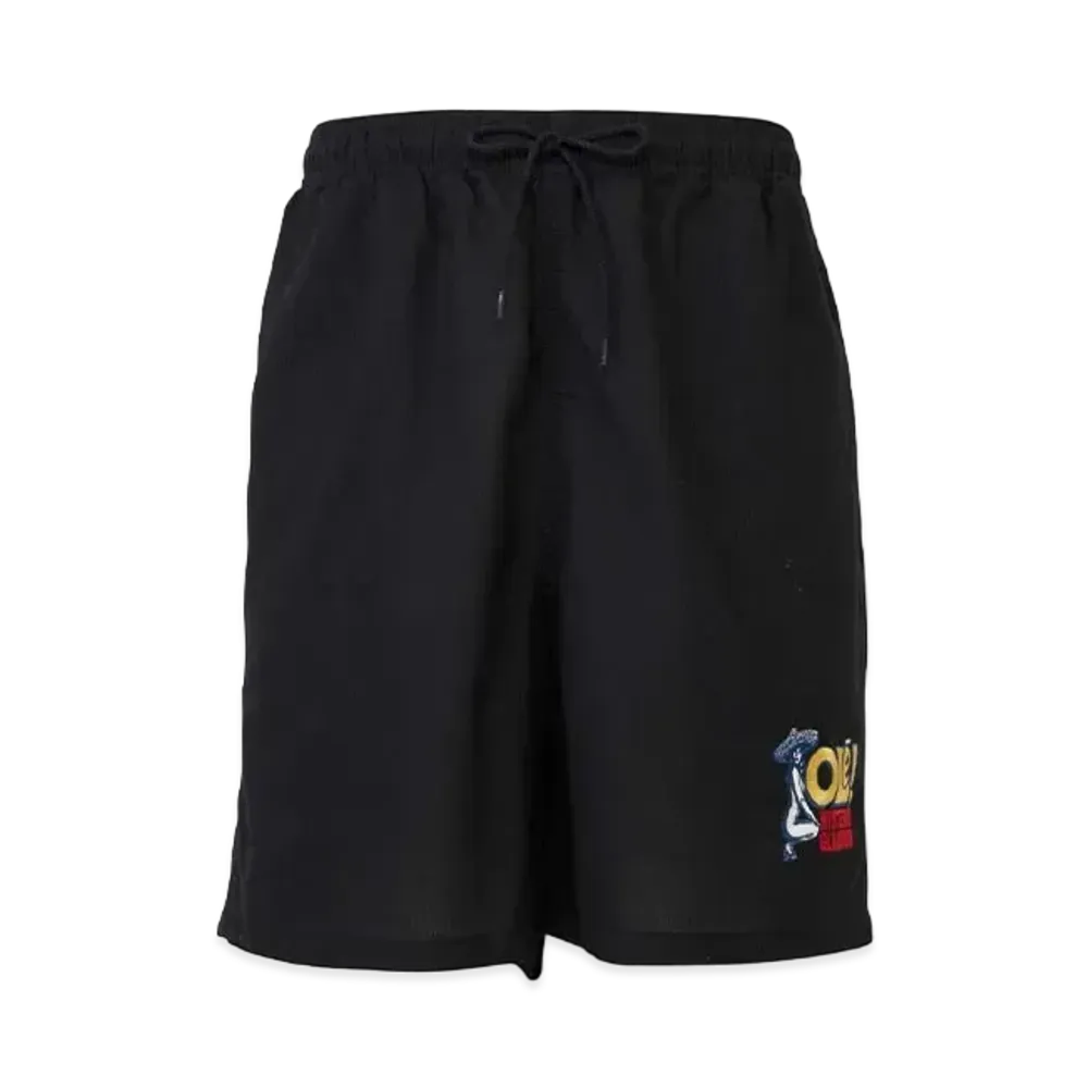 HYSTERIC GLAMOUR Hysteric OLE Embroidery Easy Wide Shorts "Black"