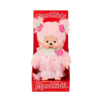 Sekiguchi 20cm Monchhichi Strawberry Heart Girl
