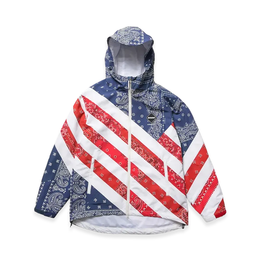 F.C.Real Bristol Patchwork Stripe Practice Jacket "Tricolore"