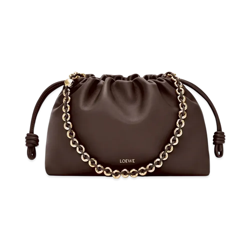LOEWE Flamenco Purse "Dark Browny"