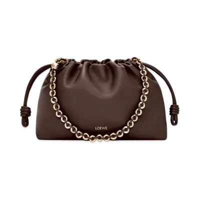 LOEWE Flamenco Purse "Dark Browny"